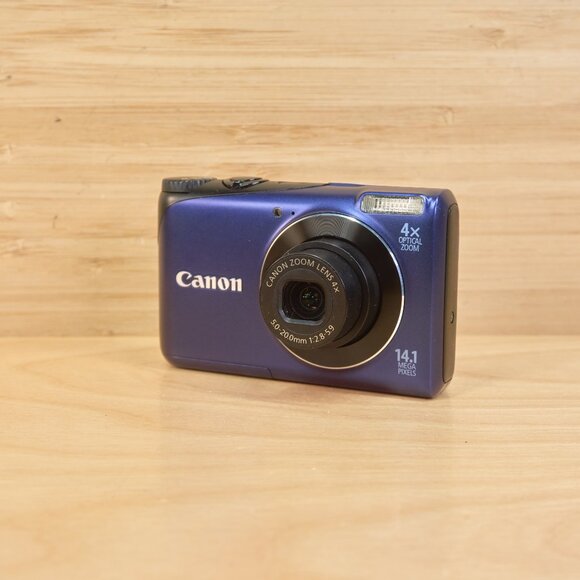 Canon PowerShot A2200 14.1MP Digital Camera / 4x Optical Zoom / Blue / Tested - Picture 1 of 8